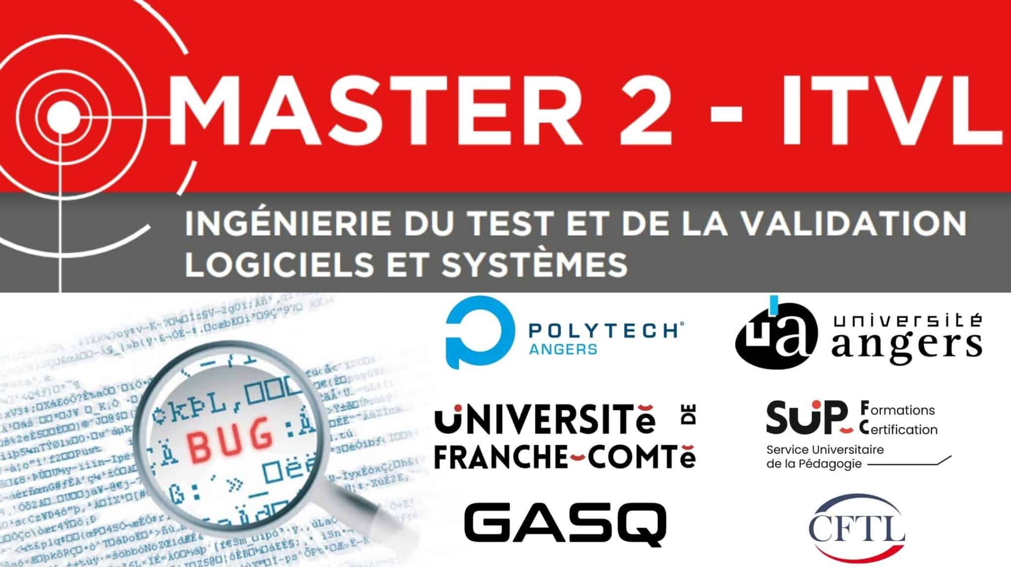 Master 2 ITVL : 1er master diplômant et certifiant en Qualité et Test Logiciel